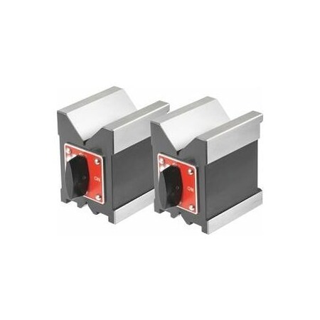 Holex Pair of Magnetic V-Blocks, LengthxWidth: 80X70mm 447125 80X70